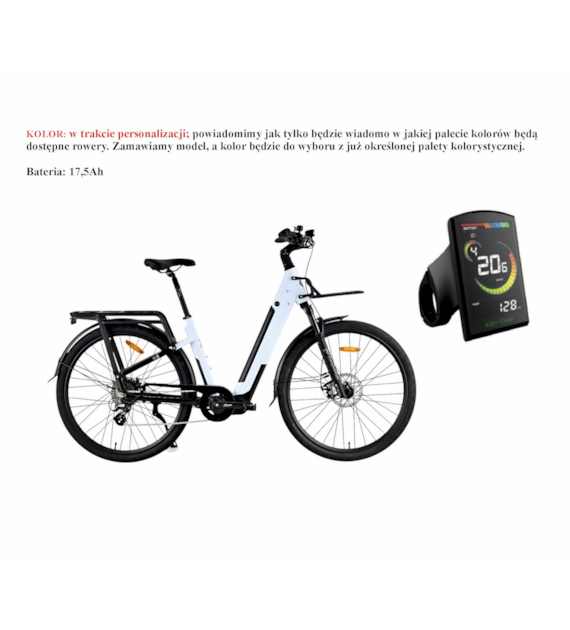 Rower Majdller 28'' E-Bike SOHO 2.0 D18 8-b;17,5AH