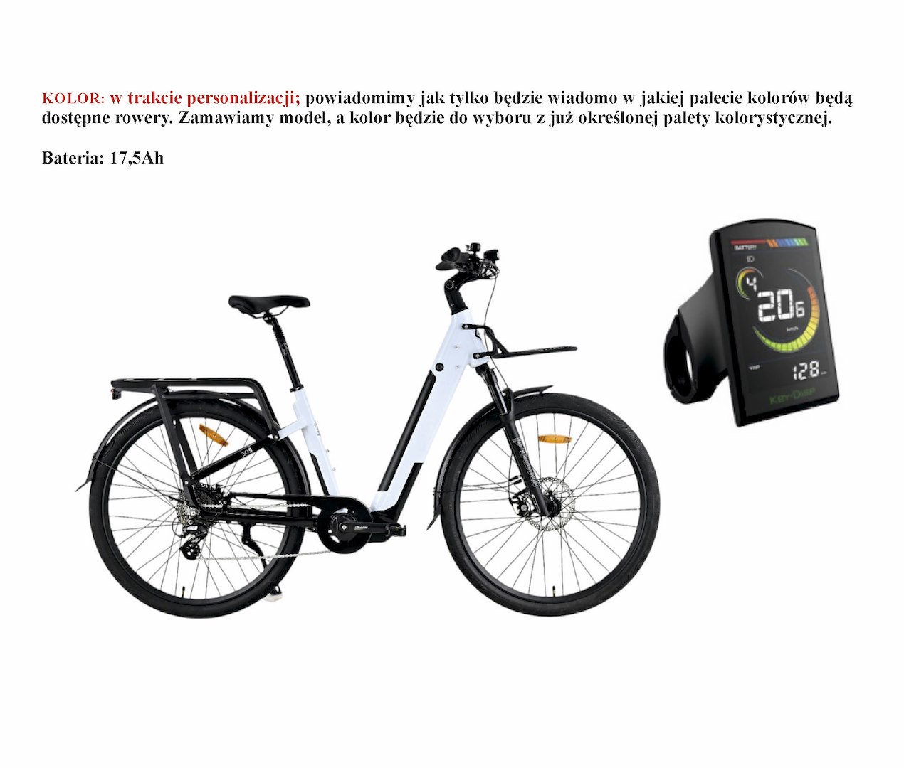 Rower Majdller 28'' E-Bike SOHO 2.0 D18 8-b;17,5AH