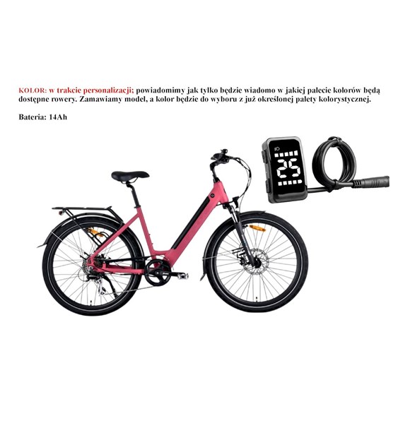 Rower Majdller 28'' E-Bike E-City2.0 D18 7-b14AH