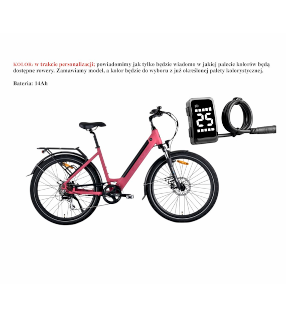 Rower Majdller 28'' E-Bike E-City2.0 D18 7-b14AH