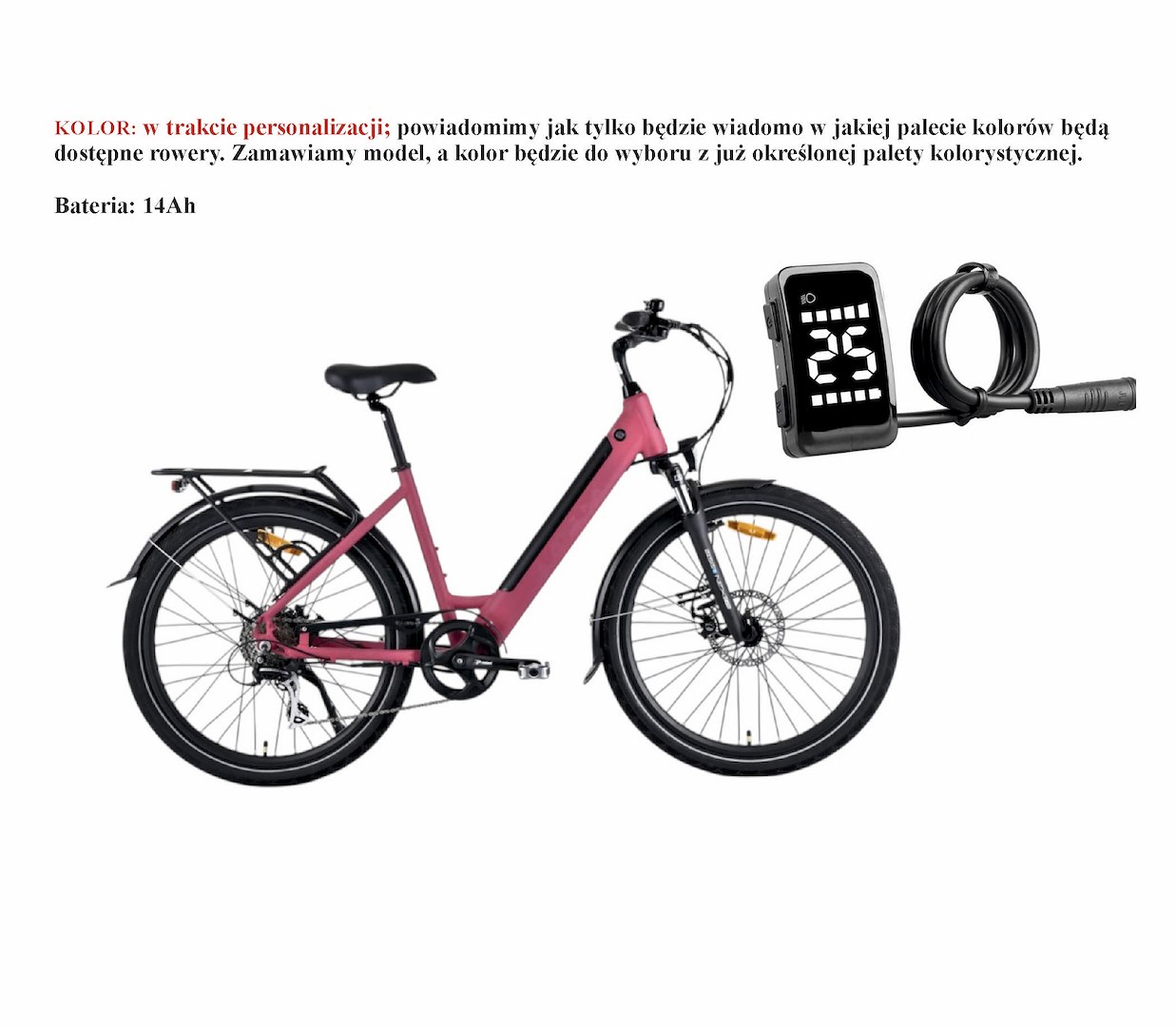 Rower Majdller 28'' E-Bike E-City2.0 D18 7-b14AH