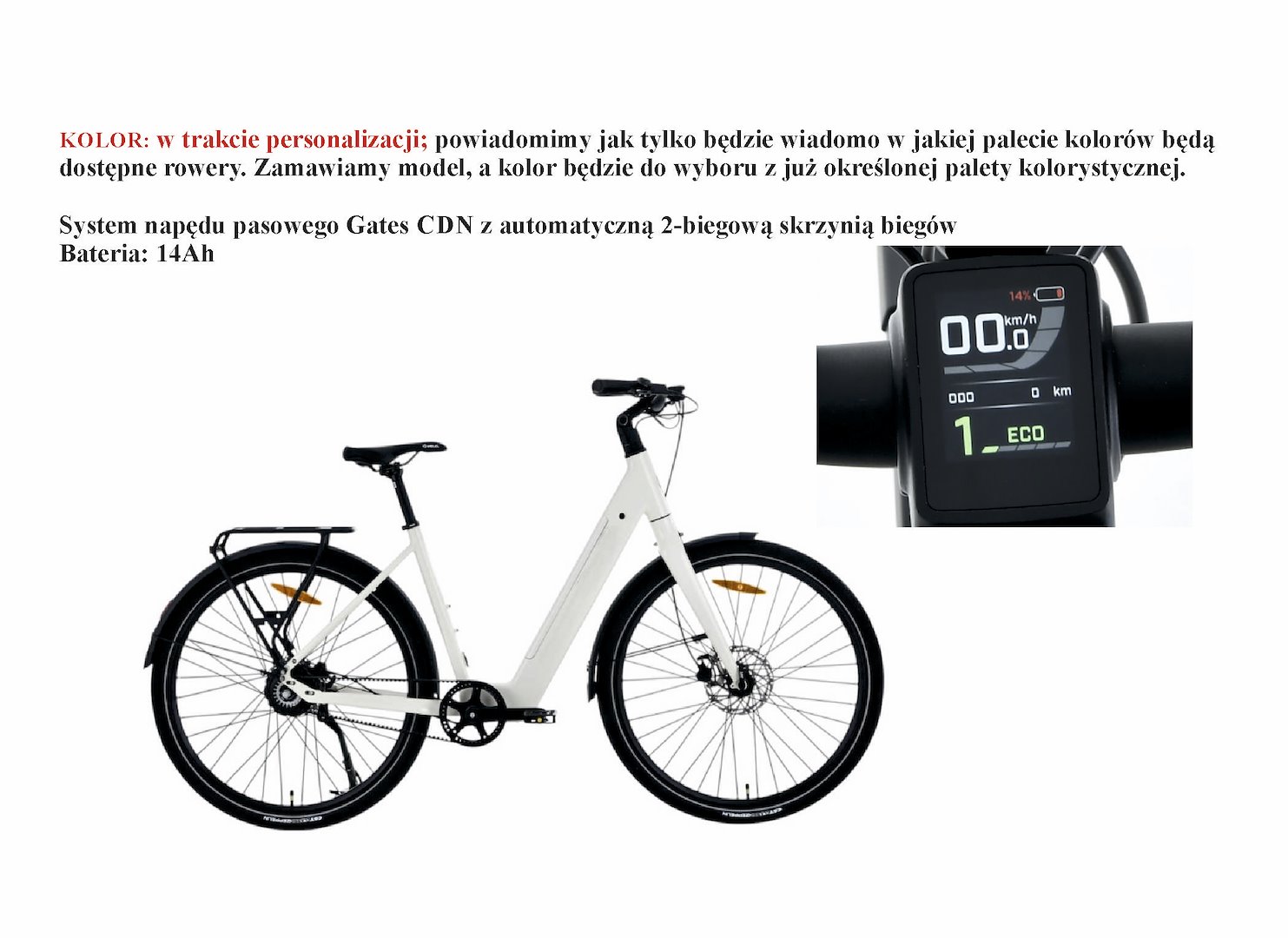 Rower Majdller 28'' E-Bike BELT 2.0 D18 dual speed