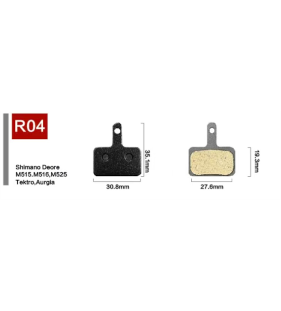 Klocki ham.tarcz. R04 Spiekane/Sintered