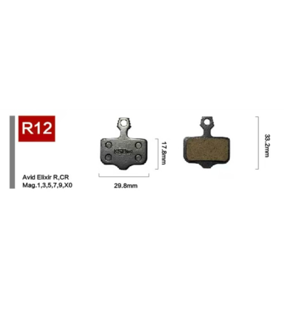 Klocki ham.tarcz. R-12-2 Spiekane/Sintered