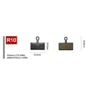 Klocki ham.tarcz. R10 Spiekane/Sintered