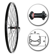 Koło 28  przód;Stożek Czarny; Piasta Novatec;Sz-BL