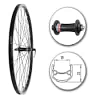 Koło 28  przód;Stożek Czarny; Piasta Novatec;Sz-BL