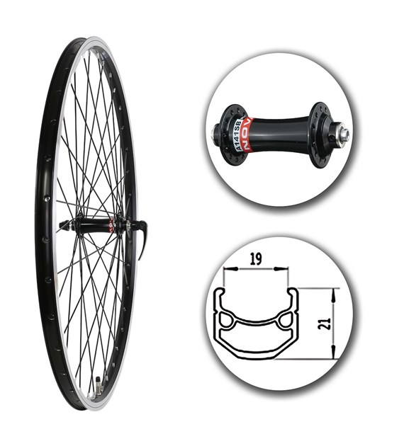 Koło 28  przód;Stożek Czarny; Piasta Novatec;Sz-BL