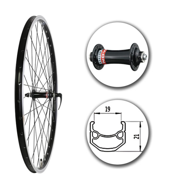 Koło 28  przód;Stożek Czarny; Piasta Novatec;Sz-BL