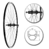 Koło 28  tył Szosa;St.Cza;Kas10/11 Novatec;Sz-BL