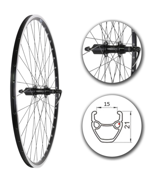 Koło 28  tył Szosa;St.Cza;Kas10/11 Novatec;Sz-BL
