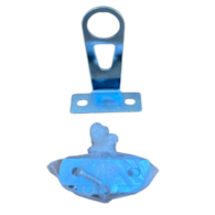 Uchwyt kosza HT-084+HT-083-B;L-90mm/25,6mm srebrne