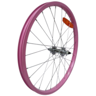 Koło 20  przód różowa obręcz imp