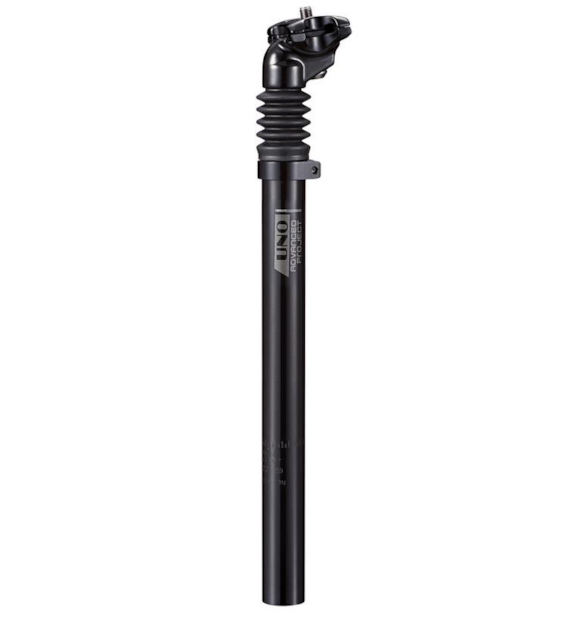 Wspornik siodła SP-504 amort 25,4x350mm UNO czarny