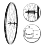 Koło 28  przód Stożek Czarny; Shimano QR; Sz. BL.