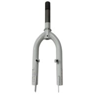 Widelec 16  130/40mm z pivotami Biały