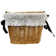 Wkładka kosza biała-czarne kropki 140.100