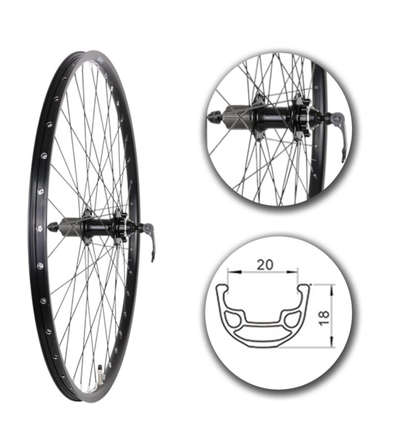 Koło 27,5  tył MTB;ObCz;P.K8/9;D6-śr;Ło.Ma;Sz-BL