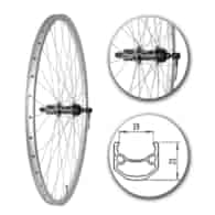 Koło 28  tył PA/O Alu.Stoż.Sreb;Kaseta8/9 SH;Sz-SR