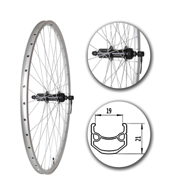 Koło 28  tył PA/O Alu.Stoż.Sreb;Kaseta8/9 SH;Sz-SR