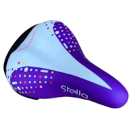 Siodło dziecięce Stella biało/fioletowe