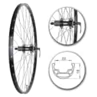 Koło 29  tył MTB;36H;ObCz;P.K8/9;D6-śr;Ło.Ma;Sz-BL