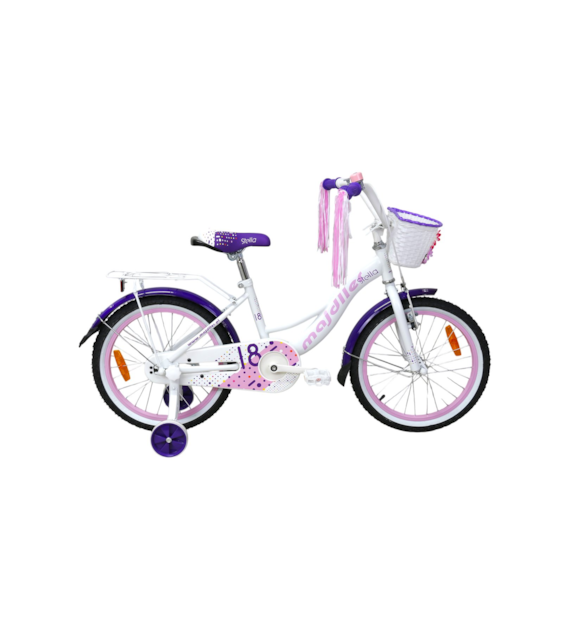 Rower Majdller 18'' STELLA Biały-Fiolet