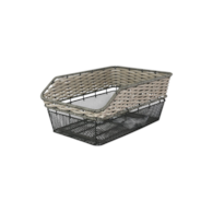 Kosz tył HT-9186 siatka- ratan przykręcany