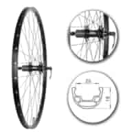 Koło 29  tył MTB;32H;ObCz;P.K8/9;D6-śr;Ło.Ma;Sz-BL