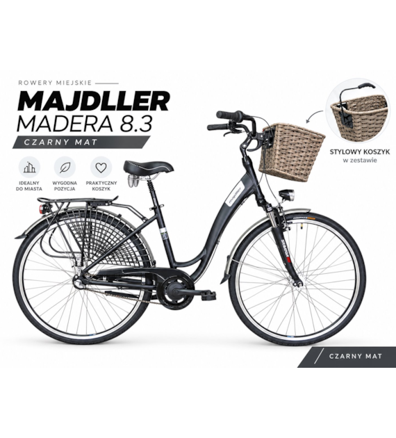 Rower Majdller 28'' MADERA 8.3 17'' Czarny mat