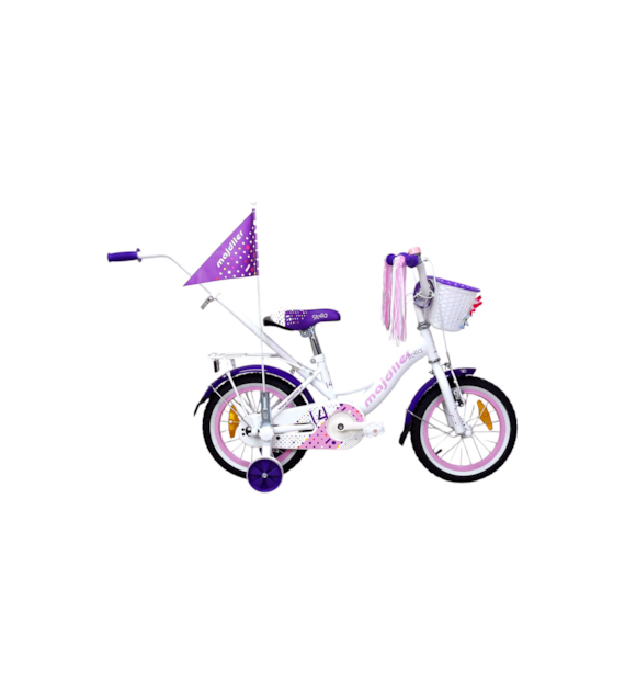 Rower Majdller 14'' STELLA Biały-Fiolet