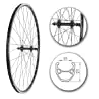 Koło 28  przód Szosa;Stoż.Czar;Piast.Novatec;Sz-BL