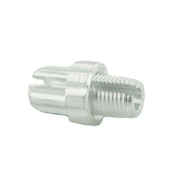 Śruba regul. klam. hamulca M10 Alu srebrna