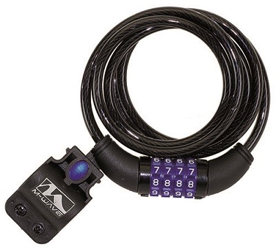 Zapięcie spirala 1500x8 szyfrowe CLIP-ON czarne