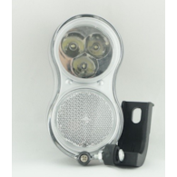 Lampa przód YG-QD-118B do prądnicy z wyłącz.czarna