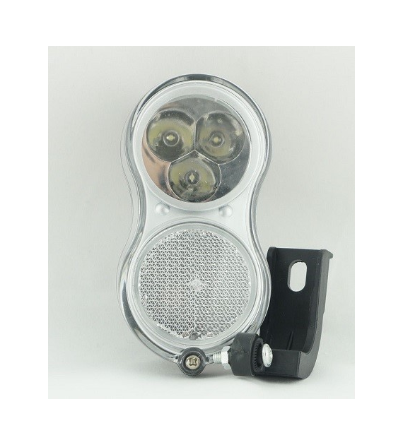 Lampa przód YG-QD-118B do prądnicy z wyłącz.czarna