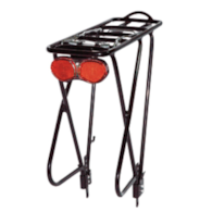 Bagażnik 26 -28  aluminiowy regulowany czarny