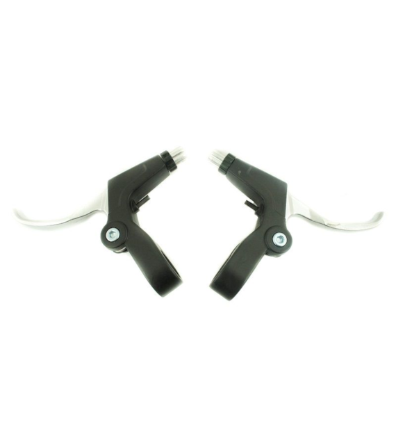 Dźwignia hamulca V-brake 3-4 p alu/alu czarno/sreb