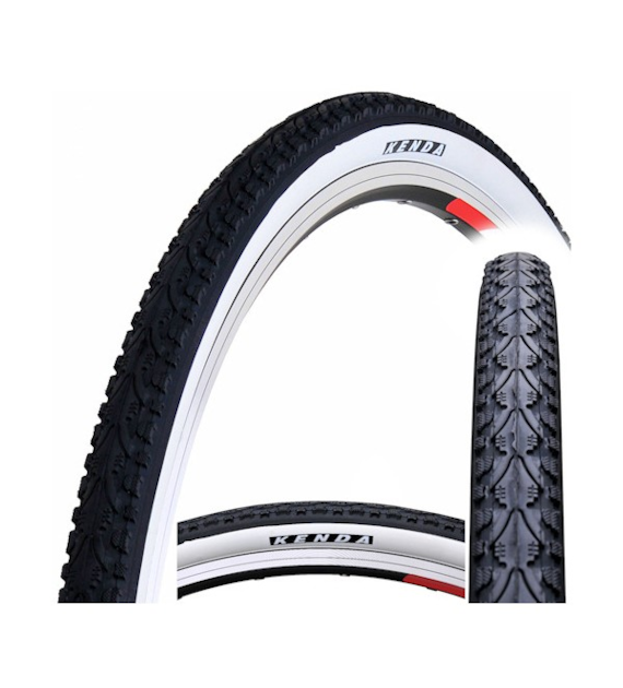 Opona 26x1,75 K-935 Czarna b/biały