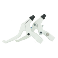 Dźwignia hamulca Promax 3-4 p  alu/alu  biała