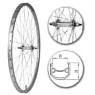 Koło 28  przód PA/O Alu.Stożek Srebrny