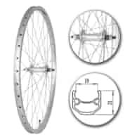 Koło 26  przód PA/O Alu.Stożek Srebrny