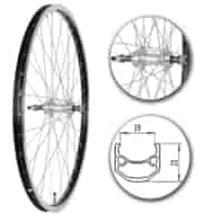 Koło 26  tył PA/O Alu.Stożek Czarny;Pod Wolnobieg