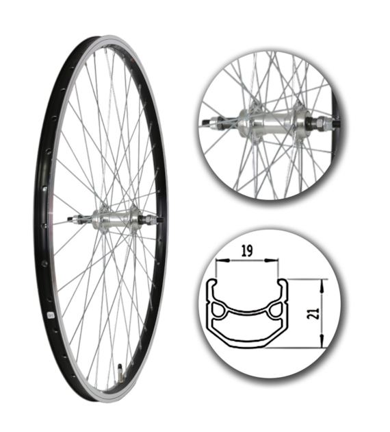 Koło 28  tył PA/O Alu.Stożek Czarny;Pod Wolnobieg