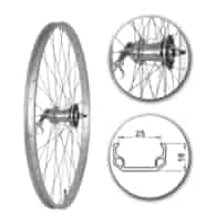 Koło 26  tył PS/O Alu.Płaska 25mm;Torpedo Velo