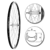 Koło 28  przód PA/O Alu.Stożek Czarny
