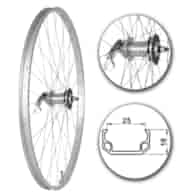 Koło 28  tył PS/O Alu.Płaska 25mm;Torpedo Velo
