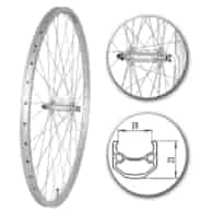 Koło 28  przód PA/O Alu.Stożek Srebrny;Pod Zacisk