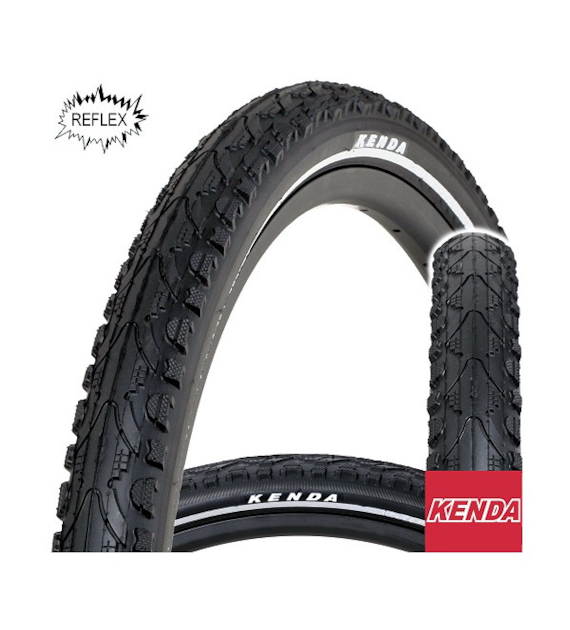 Opona 26x1,75 K-935 Czarna p/biały