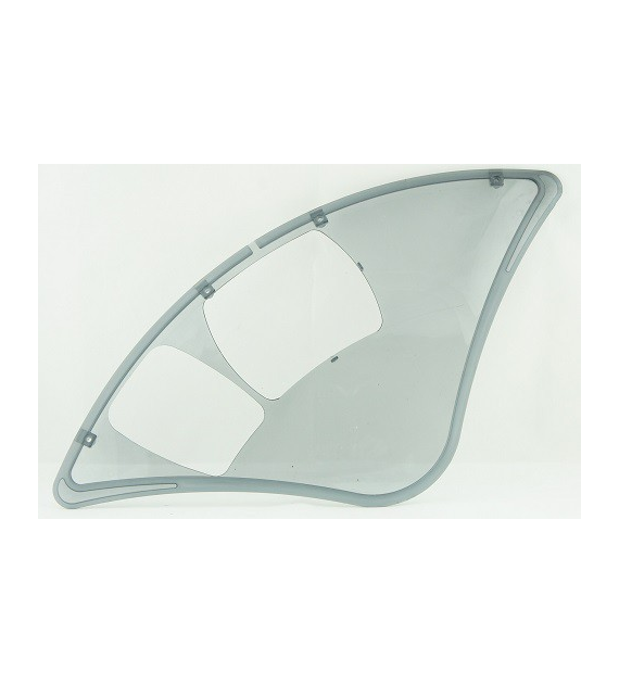 Osłona na koło tył policarbon pełna smoke z otw.